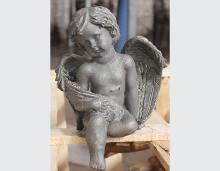 cast iron angel,iron angel,iron casting,Iron Casting Statue,cast iron garden statue kid angel