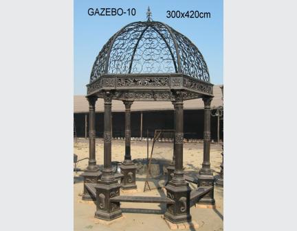 metal garden Gazebo Cast Iron for Outdoor Decoration