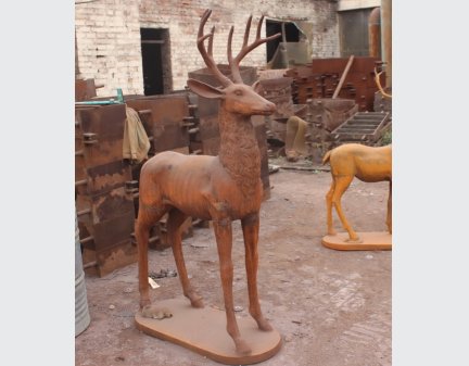 metal garden deer